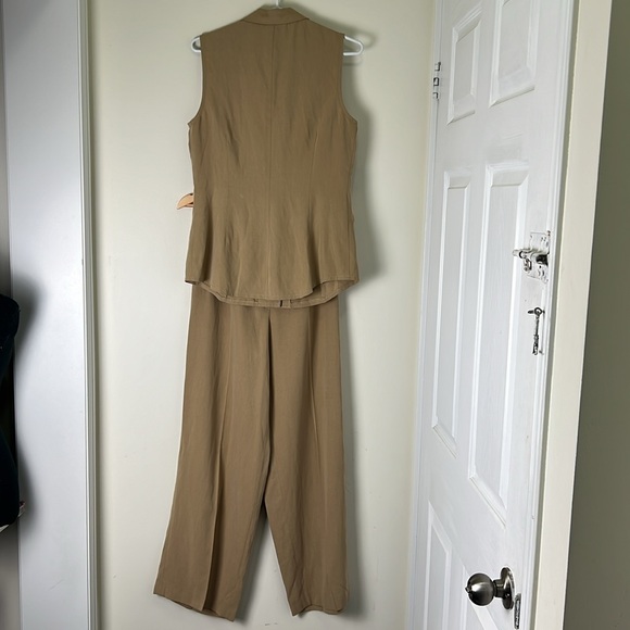 Tristan Waistcoat Vest & Hi rise wide leg Pants Two Set Size Medium - Picture 5 of 13